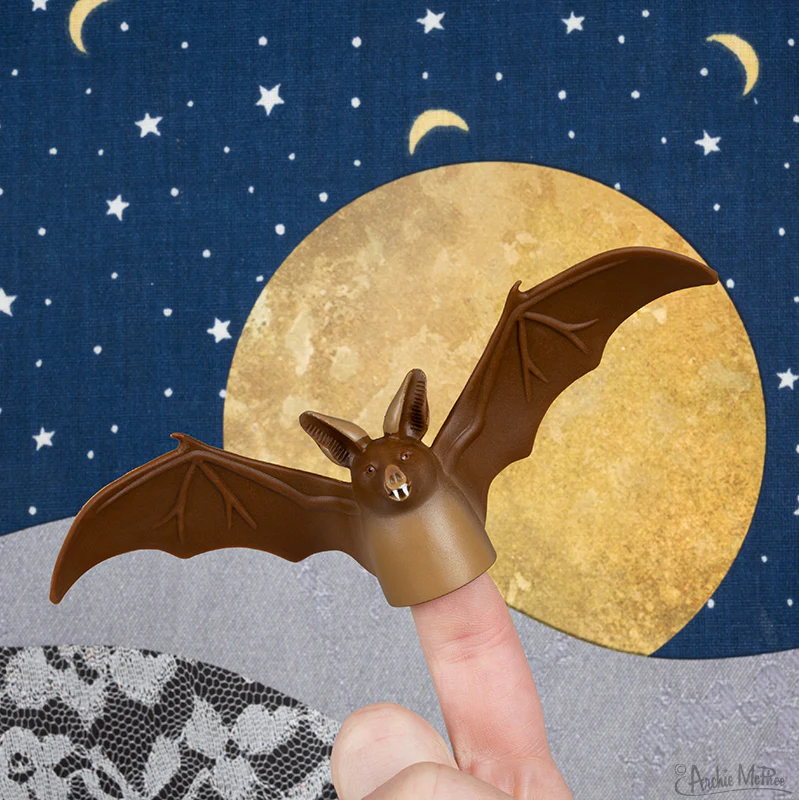 Finger Bats - Set of 3 Bat Finger Puppets - Image 2