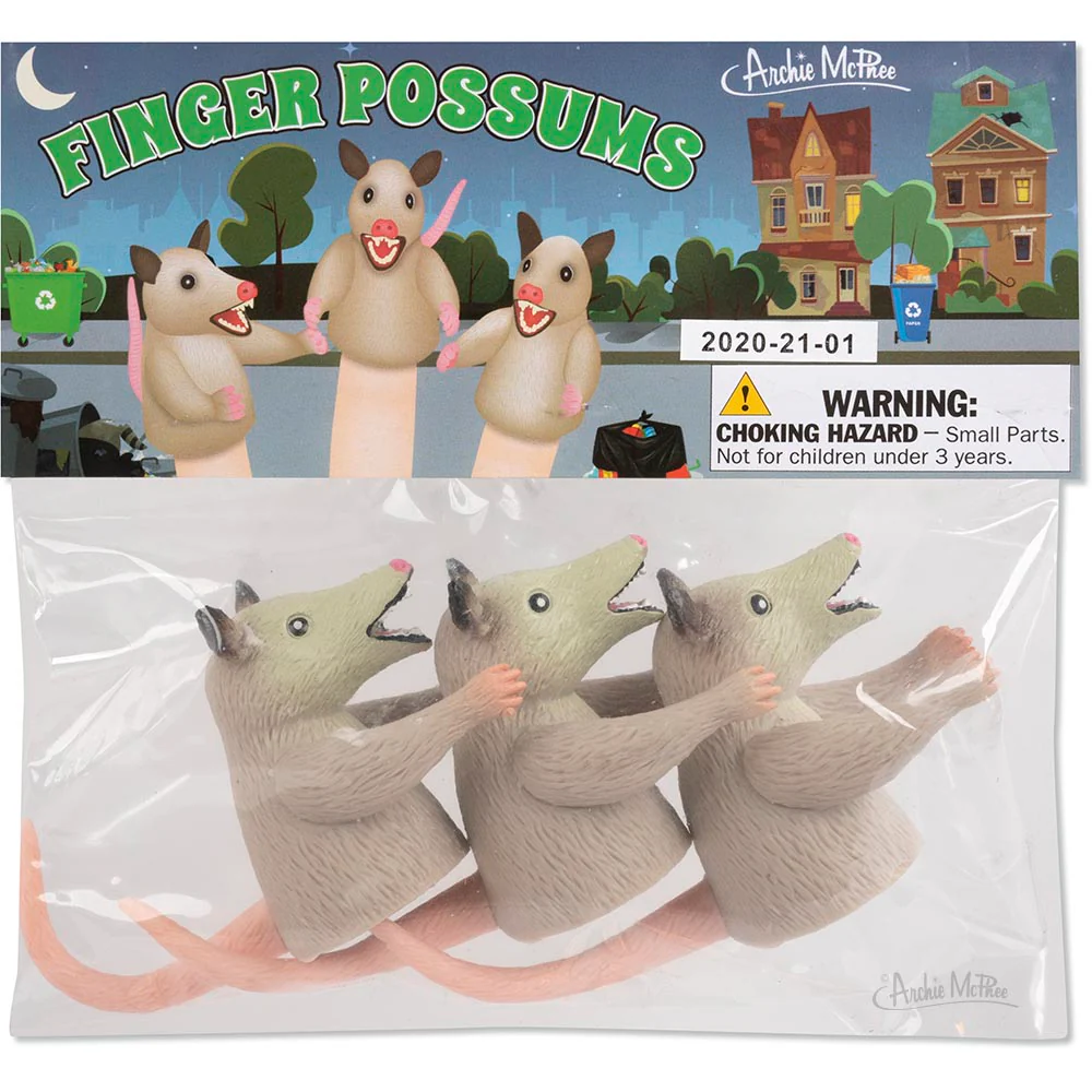 Finger Possums - Set of 3 Possum Finger Puppets - Image 3