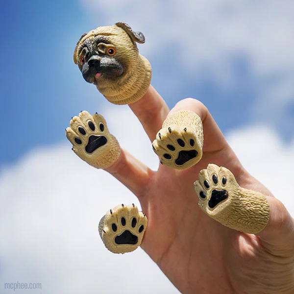 Handipug - Pug Finger Puppet - Image 3