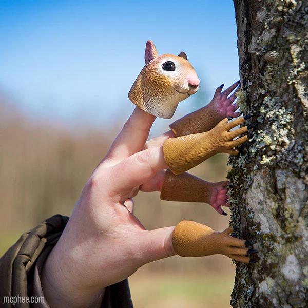 Handisquirrel - Squirrel Finger Puppet - Image 4