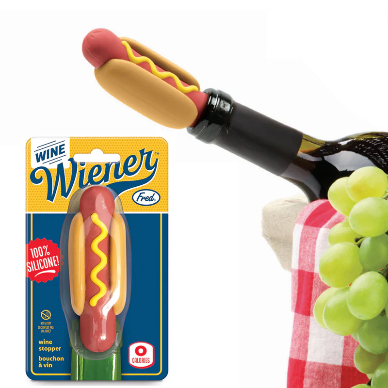 Wine Wiener Wine Stopper
